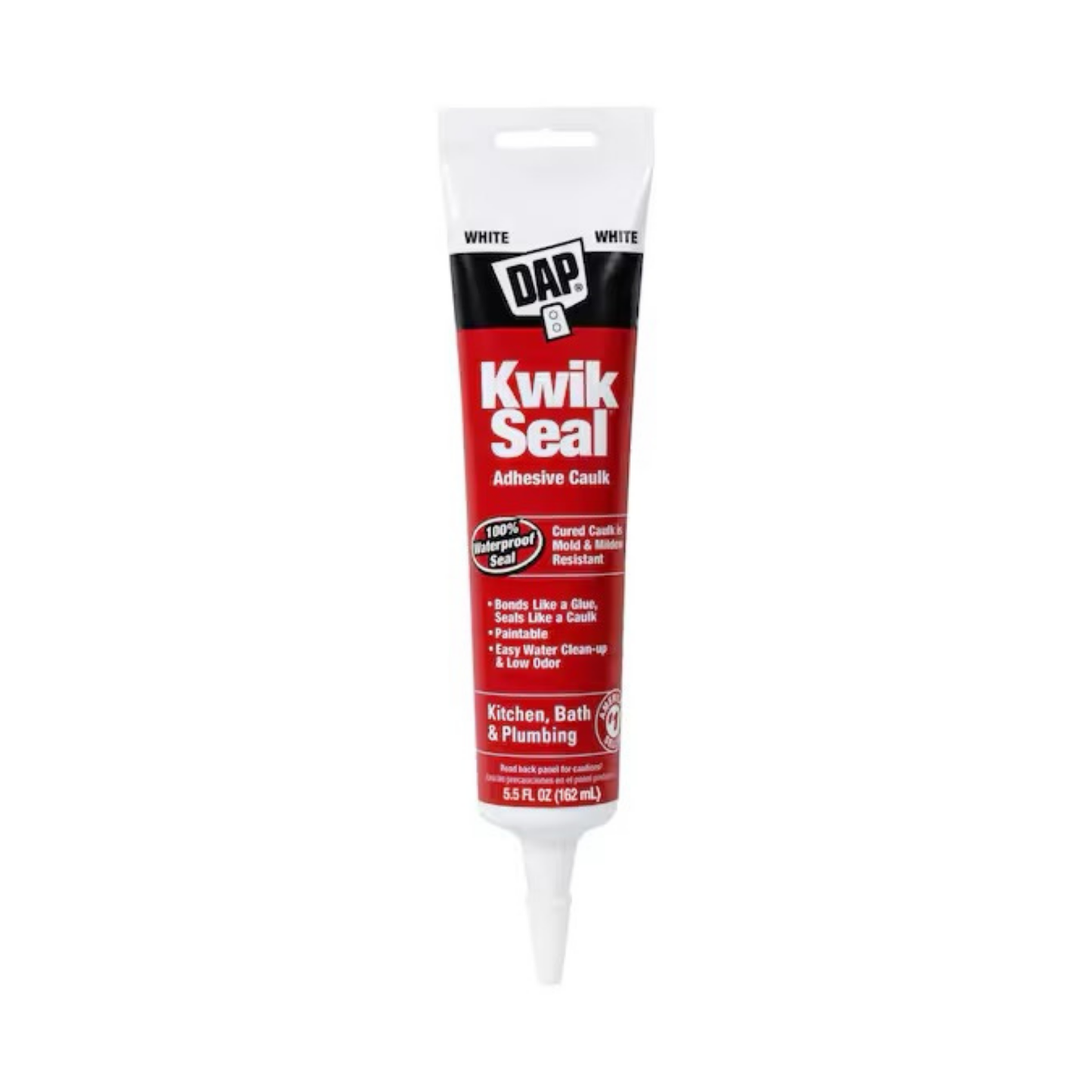 DAP Kwik Seal Kitchen & Bath Adhesive Caulk 5.5 oz.