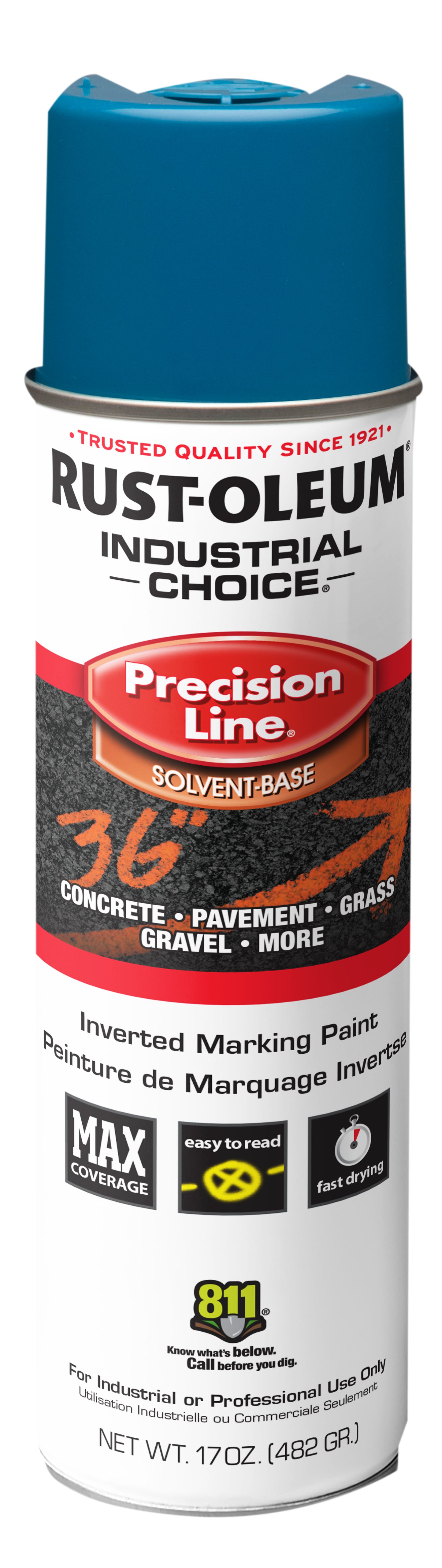 Rust-Oleum INDUSTRIAL CHOICE M1600 System SB Precision Line Marking Paint 17oz