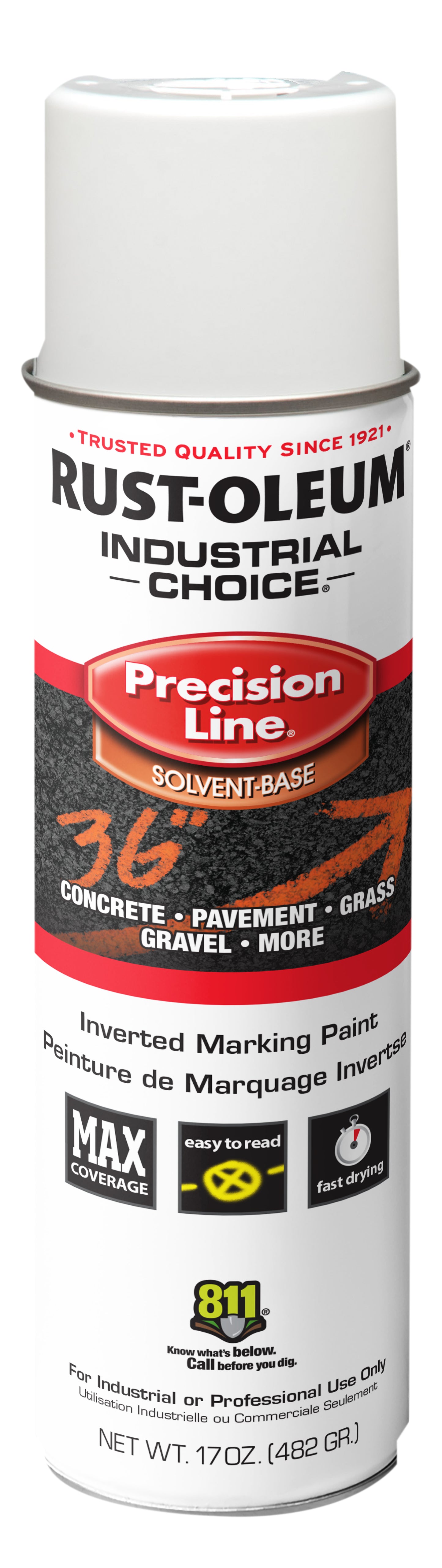 Rust-Oleum INDUSTRIAL CHOICE M1600 System SB Precision Line Marking Paint 17oz