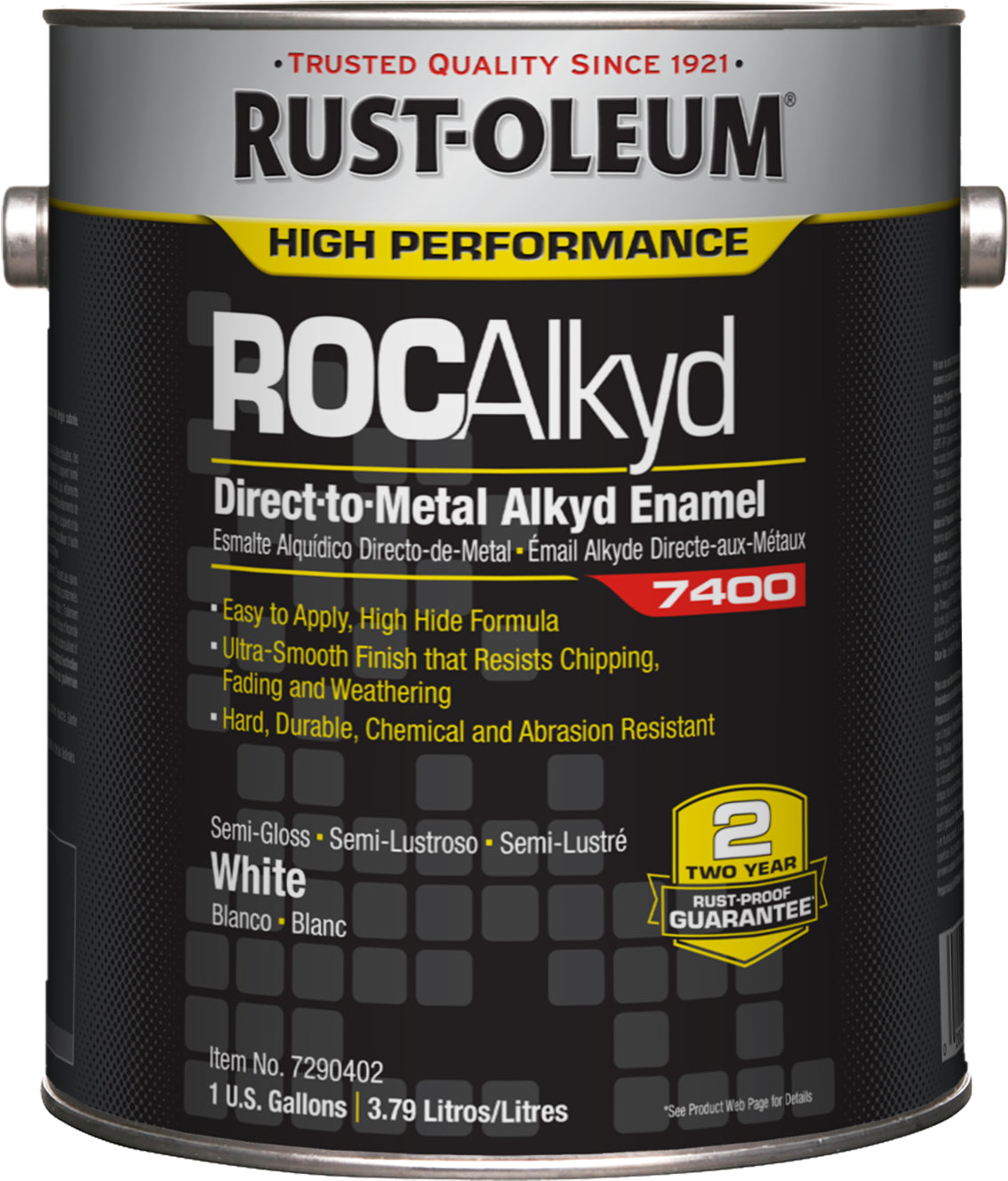 Rust-Oleum ROCAlkyd Direct-to-Metal Alkyd Enamel V7400 Semi-Gloss