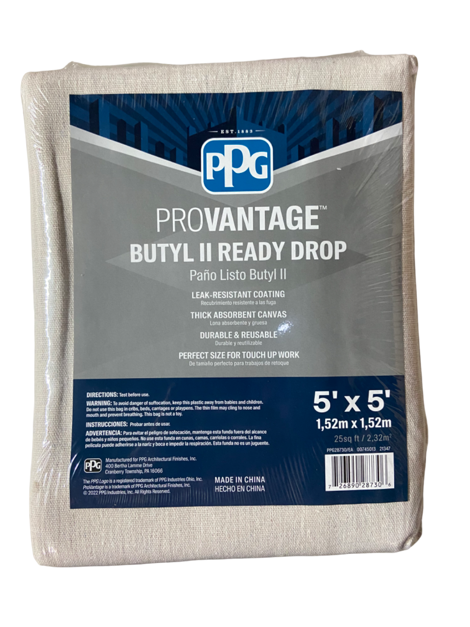 PPG PROVANTAGE® Butyl Ready Drop Cloth Desert Paint Store