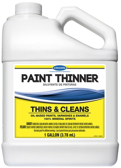 Crown Paint Thinner - Plastic Container