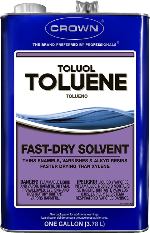 Crown Toluol Fast Drying Solvent 1 Gallon