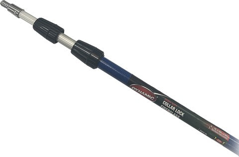 Dynamic 6'-18' HD Collar Lock Fiberglass Three Section Extension Pole