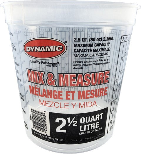 Dynamic Disposable Mix and Measure Cup Plus Ratios