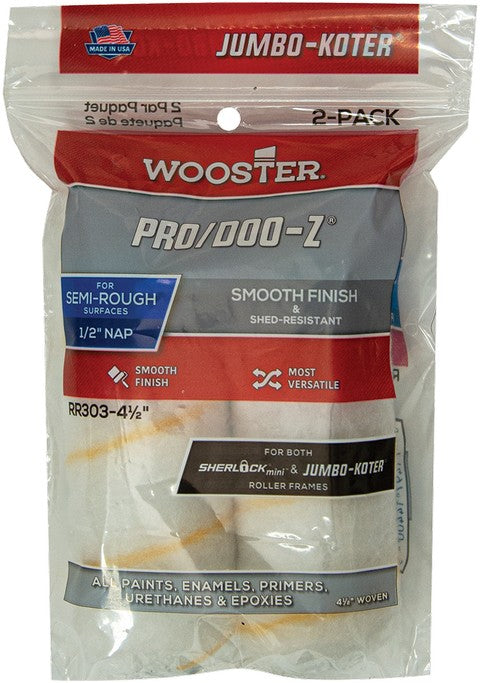 Wooster Pro/Doo-z Jumbo-Koter Mini Roller Cover 2 Pack