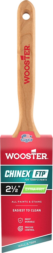 Wooster Chinex FTP Extra Firm Angle Sash Paint Brush – 2-1/2"