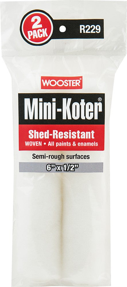 Wooster Mini-Koter Shed-Resistant Mini Roller Cover 2 Pack