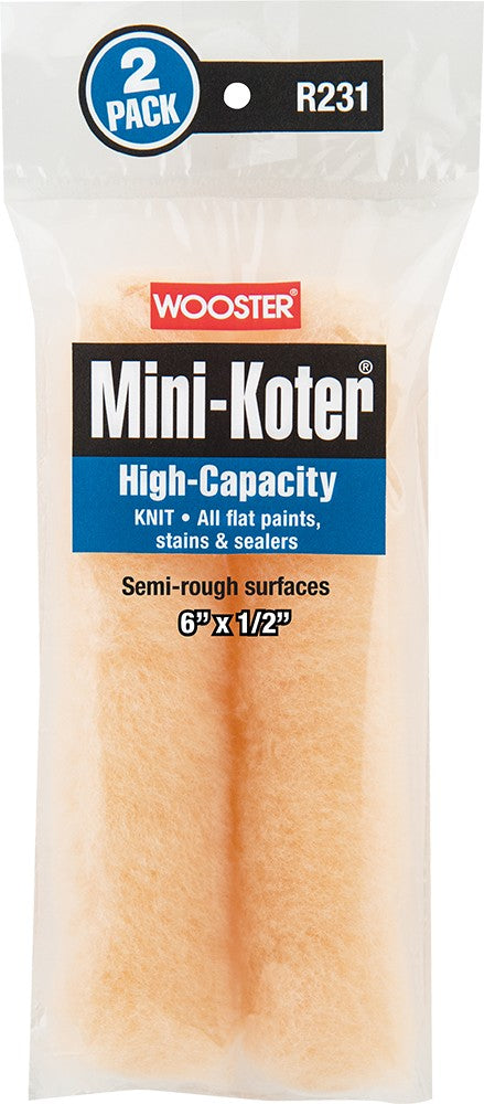 Wooster Mini-Koter High-Capacity Mini Roller Cover 2 Pack