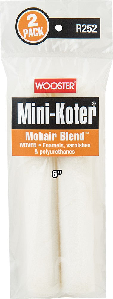 Wooster 4" Mini-Koter Mohair Blend Mini Roller Cover 2 Pack