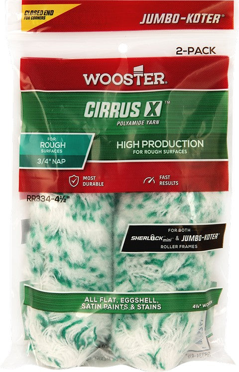 Wooster Jumbo-Koter Cirrus X Closed-End 2pk