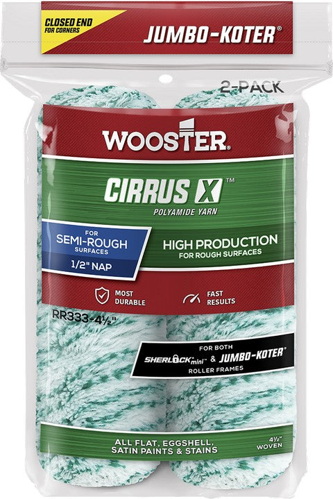 Wooster Jumbo-Koter Cirrus X Closed-End 2pk