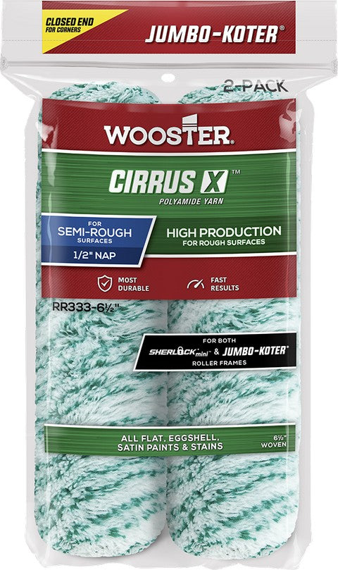 Wooster Jumbo-Koter Cirrus X Closed-End 2pk