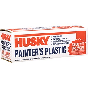 High Density .31mil  Clear Painter's Plastic 9'x400'