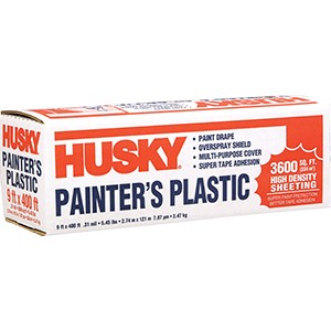 Poly-America .31mil High Density Clear Painter's Plastic