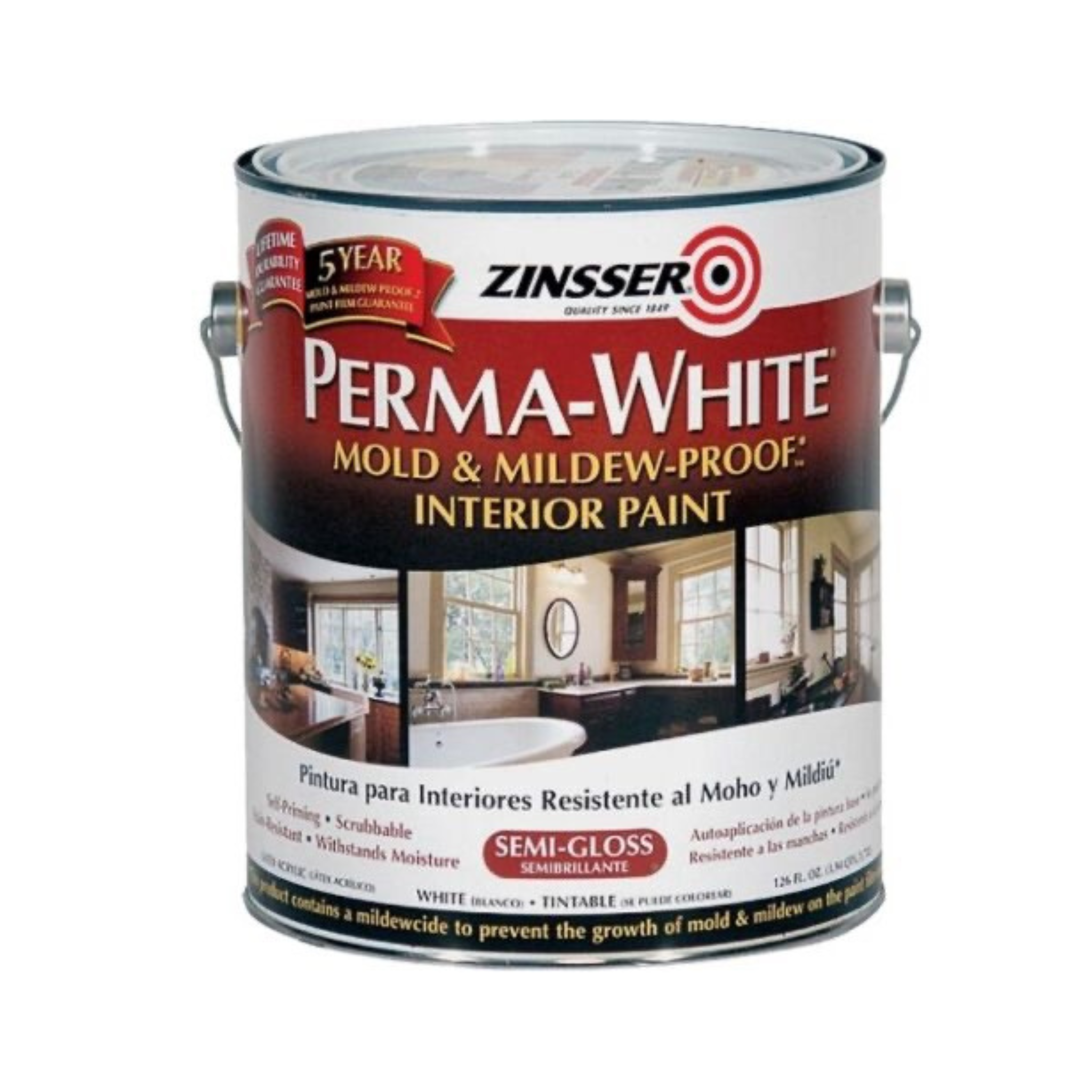 ZINSSER® PERMA-WHITE® Mold & Mildew-Proof Interior Paint