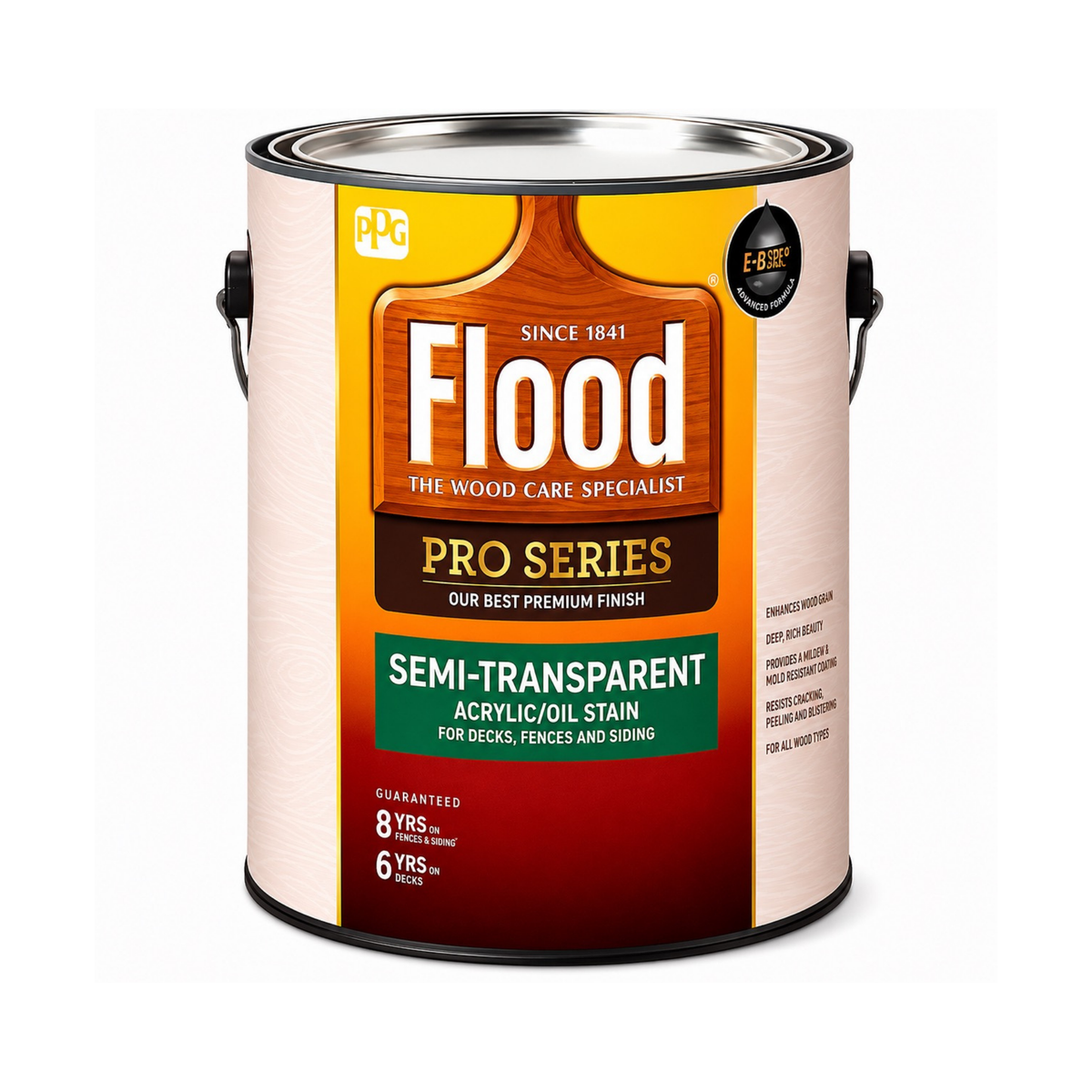 FLOOD® PRO Exterior Semi-Transparent Acrylic/Oil Stain 250 VOC