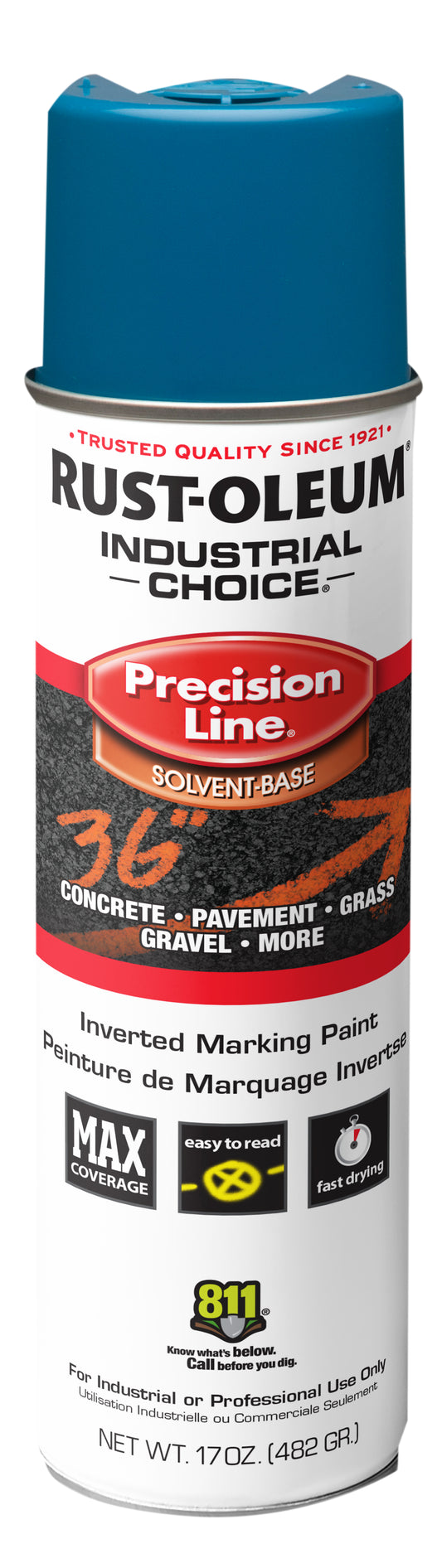 Rust-Oleum INDUSTRIAL CHOICE M1600 System SB Precision Line Marking Paint 17oz