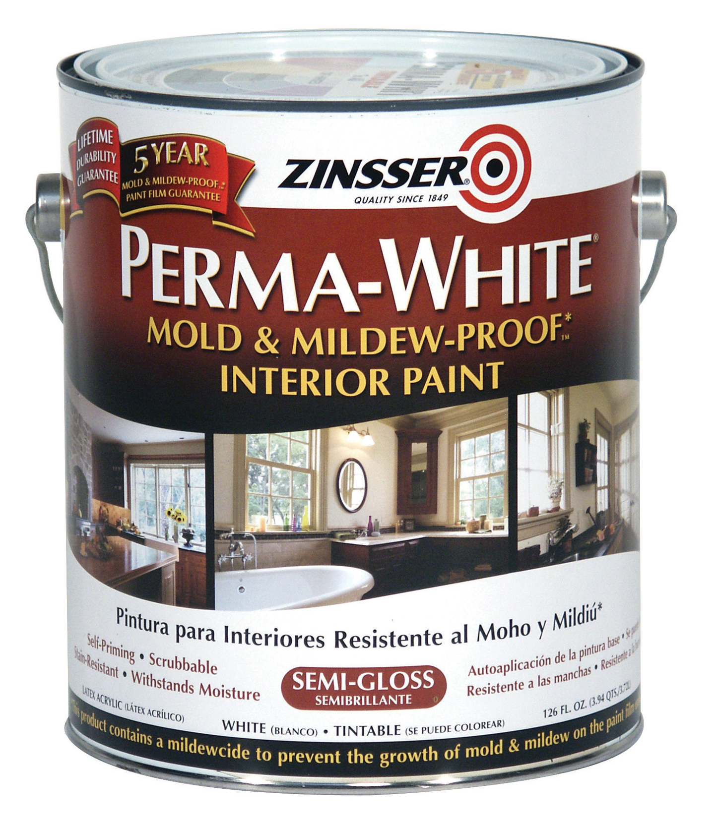 ZINSSER® PERMA-WHITE® Mold & Mildew-Proof Interior Paint