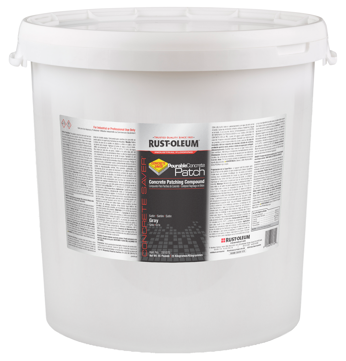 Rust-Oleum Concrete Saver Pourable Concrete Patch, Satin Gray