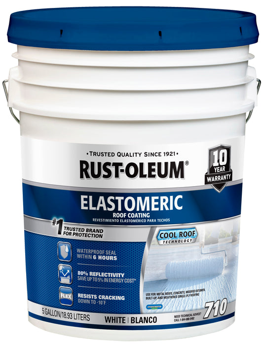 Rust-Oleum Roofing 710 White Elastomeric Roof Coating