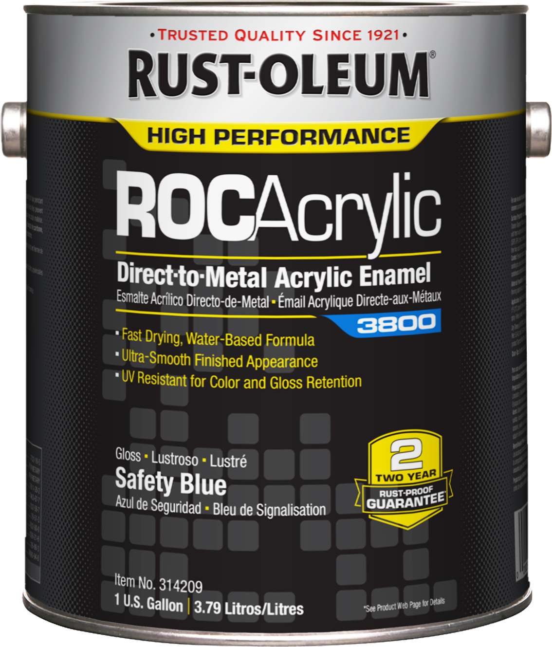 Rust-Oleum HIGH PERFORMANCE ROCAcrylic Direct-to-Metal Acrylic Enamel 3800
