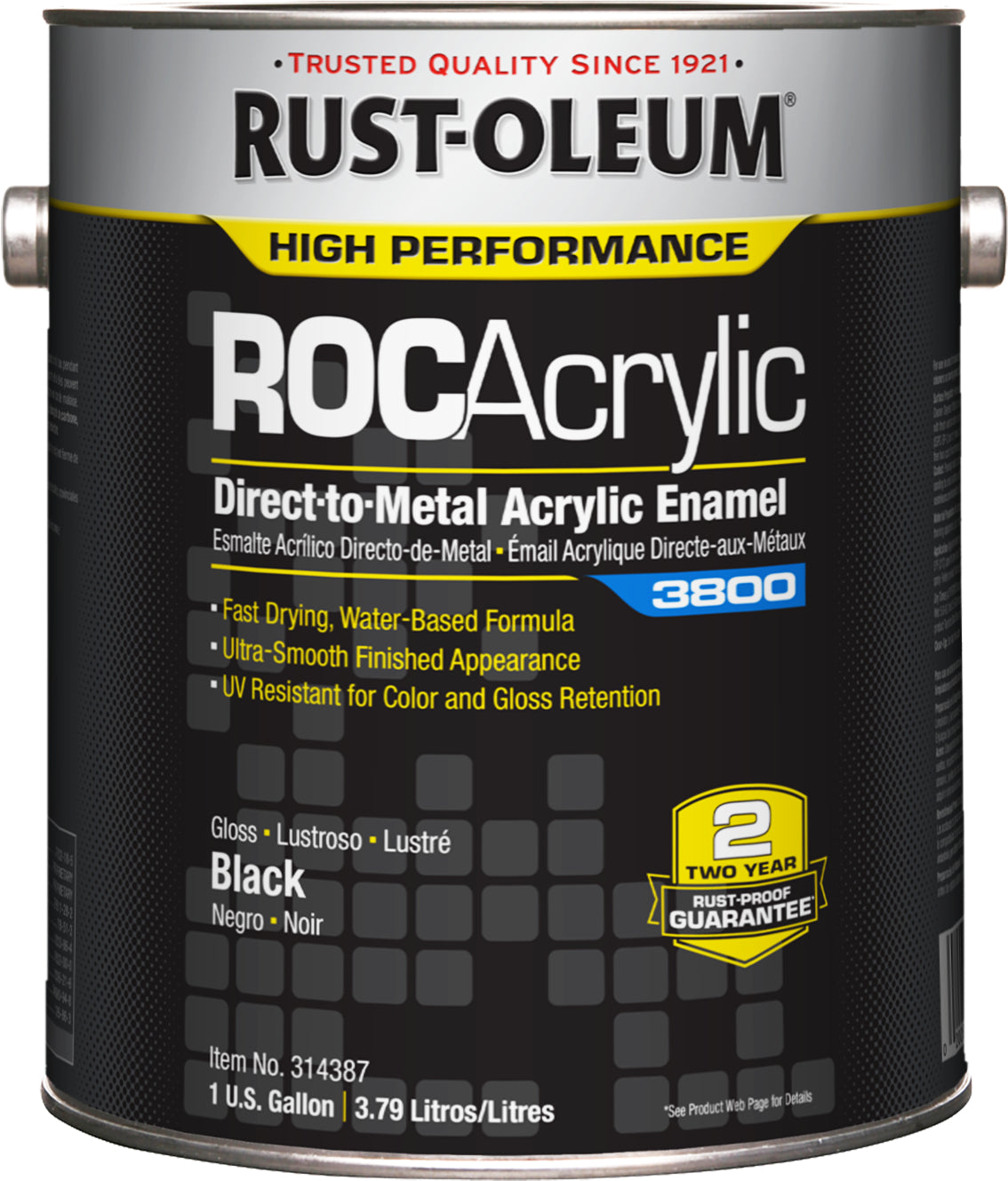 Rust-Oleum HIGH PERFORMANCE ROCAcrylic Direct-to-Metal Acrylic Enamel 3800