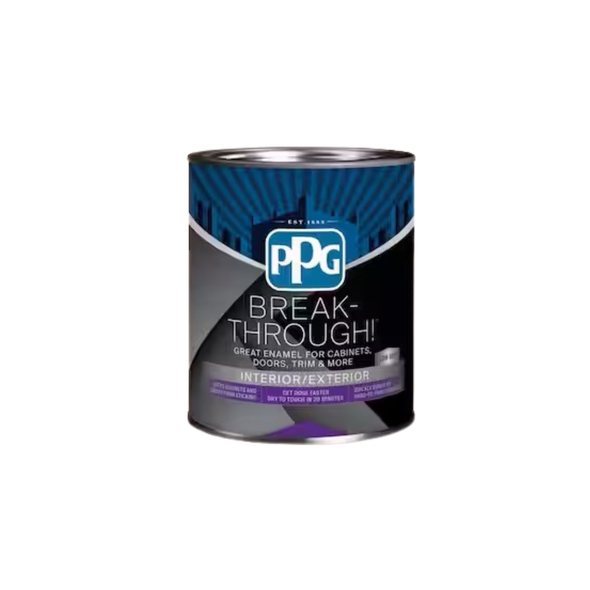 PPG Break-Through!® Interior/Exterior Cabinet & Trim Paint – Semi-Gloss