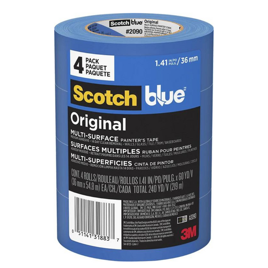 3M ScotchBlue Original Painters Tape 1.41" x 60yd (36mm)