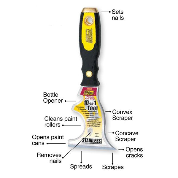 Ivy Classic 10-In-1 Pro Grip Painter's Tool