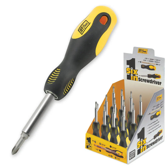 Ivy Classic 6 in 1 Rubber Grip Screwdriver