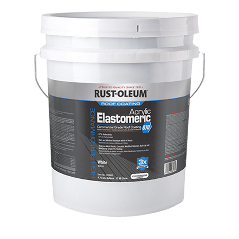 Rust-Oleum Roofing 870 Commercial White Elastomeric Coating