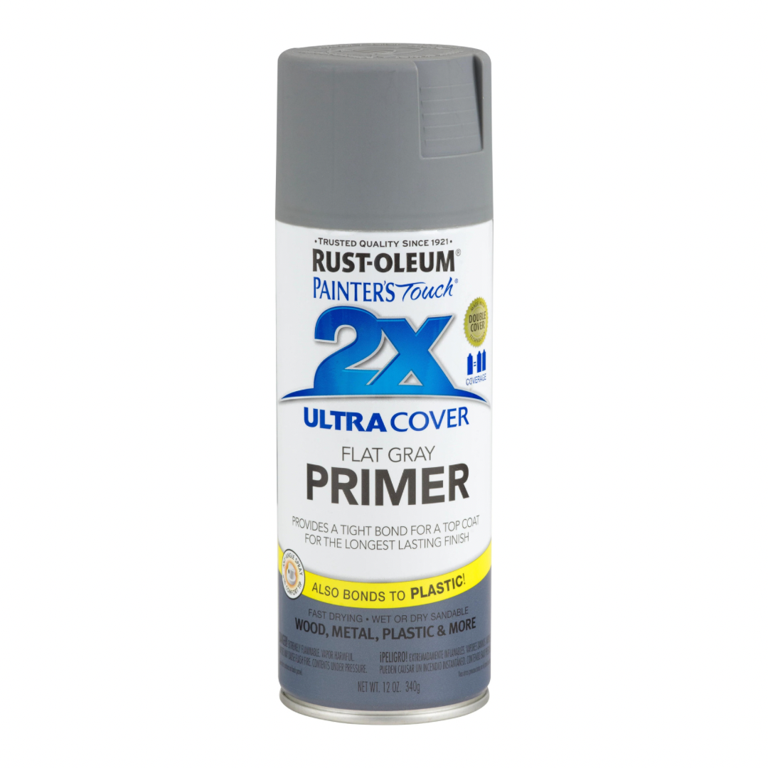 Rust-Oleum Painter's Touch 2X Ultra Cover Flat Primer Spray, 12 oz.