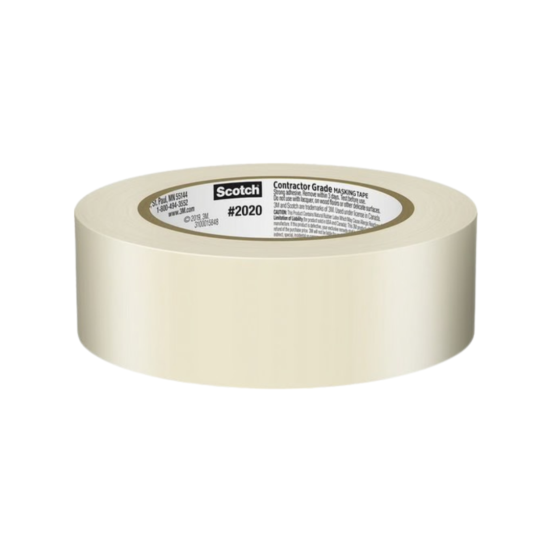 3M Scotch Contractor Grade Masking Tape 1.41" x 60.1yd (48mm)