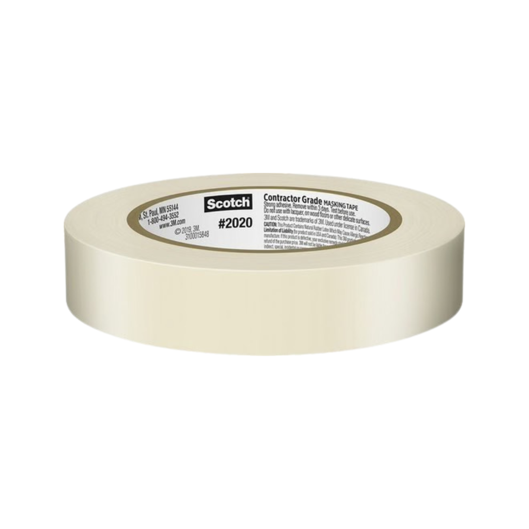 3M Scotch Contractor Grade Masking Tape .94" x 60.1yd (24mm