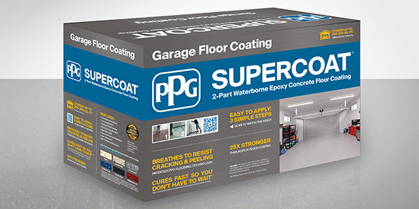 Super Coating Epoxy Garage Floor Coating – PPG SUPERCOAT™ 1-Car Kit | Desert Paint Store