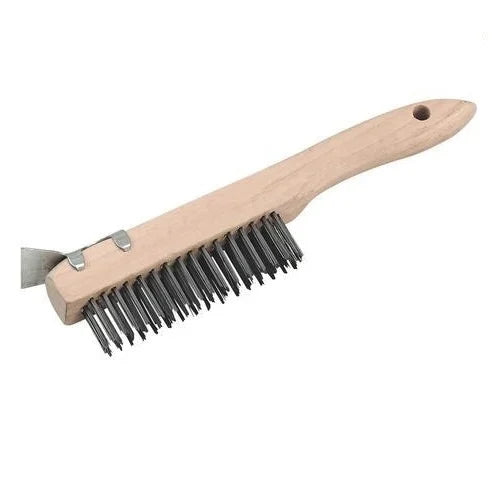 Dynamic Tempered Steel Wire Brush with Scraper